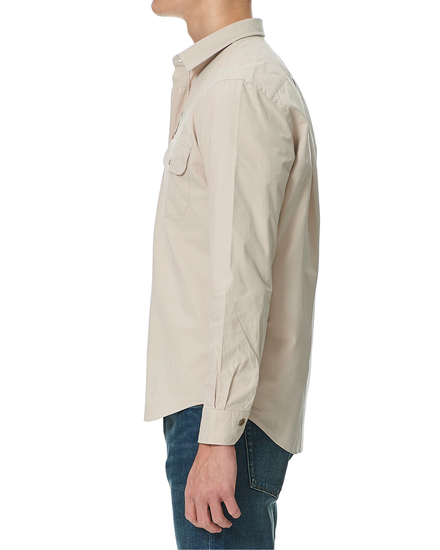 Herr | Skjortor | Finamore Napoli | Clark Overshirt Latte