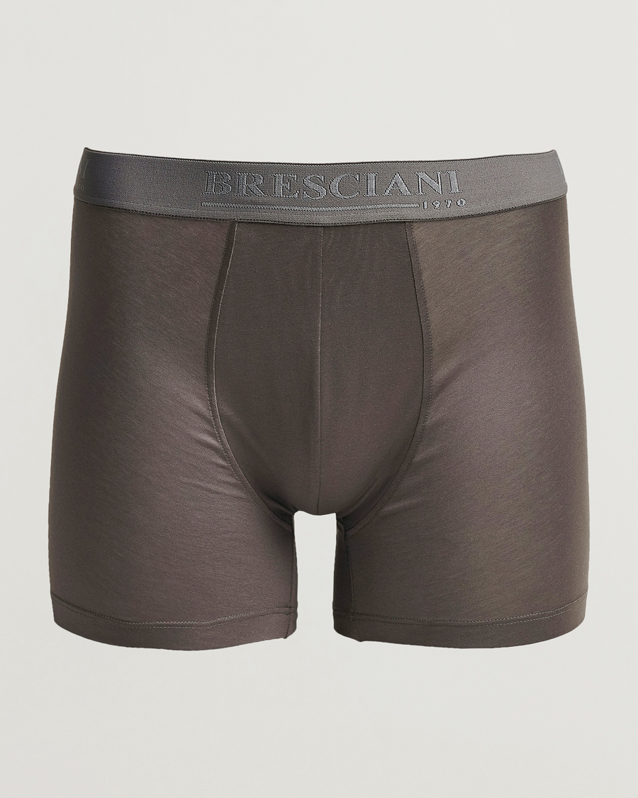 Herr | Underkläder | Bresciani | Cotton Boxer Trunk Grey