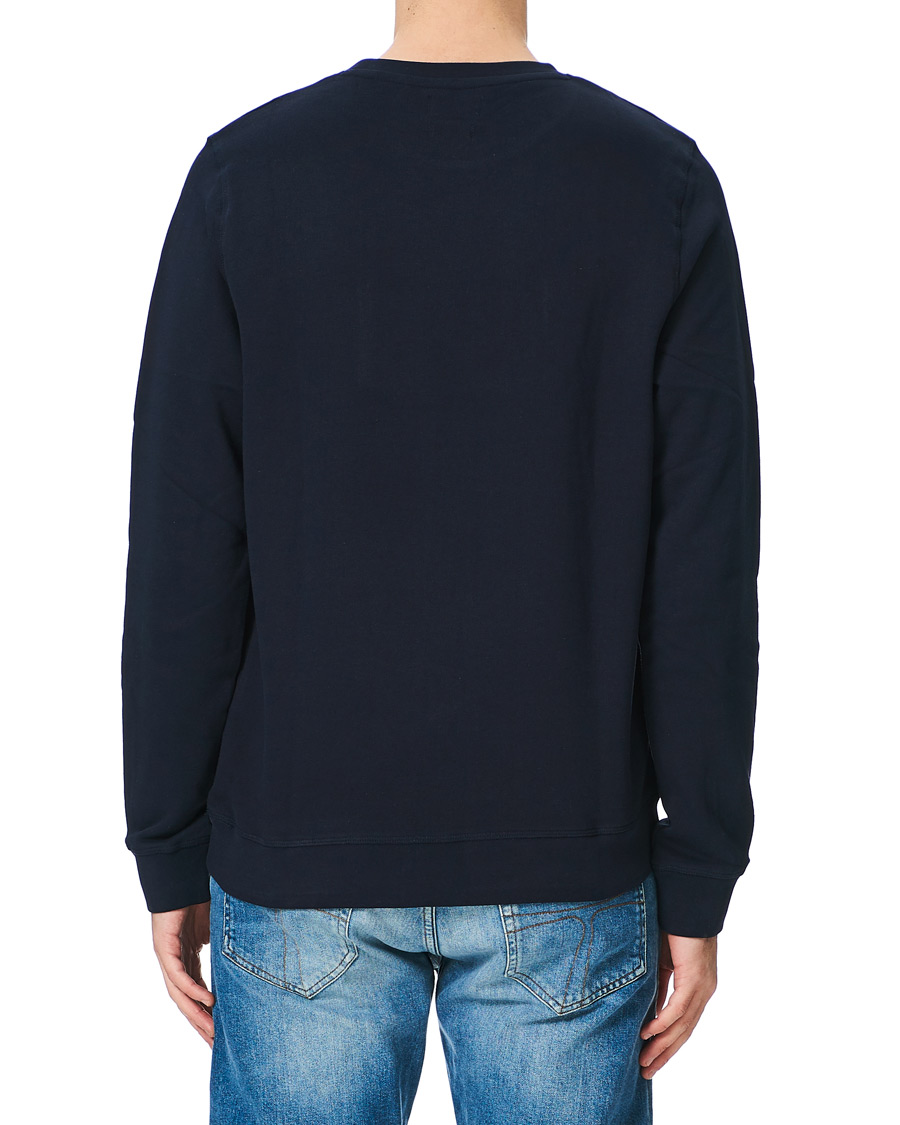 Herr | Tröjor | Lexington | Barry Cotton Flag Sweatshirt Dark Blue