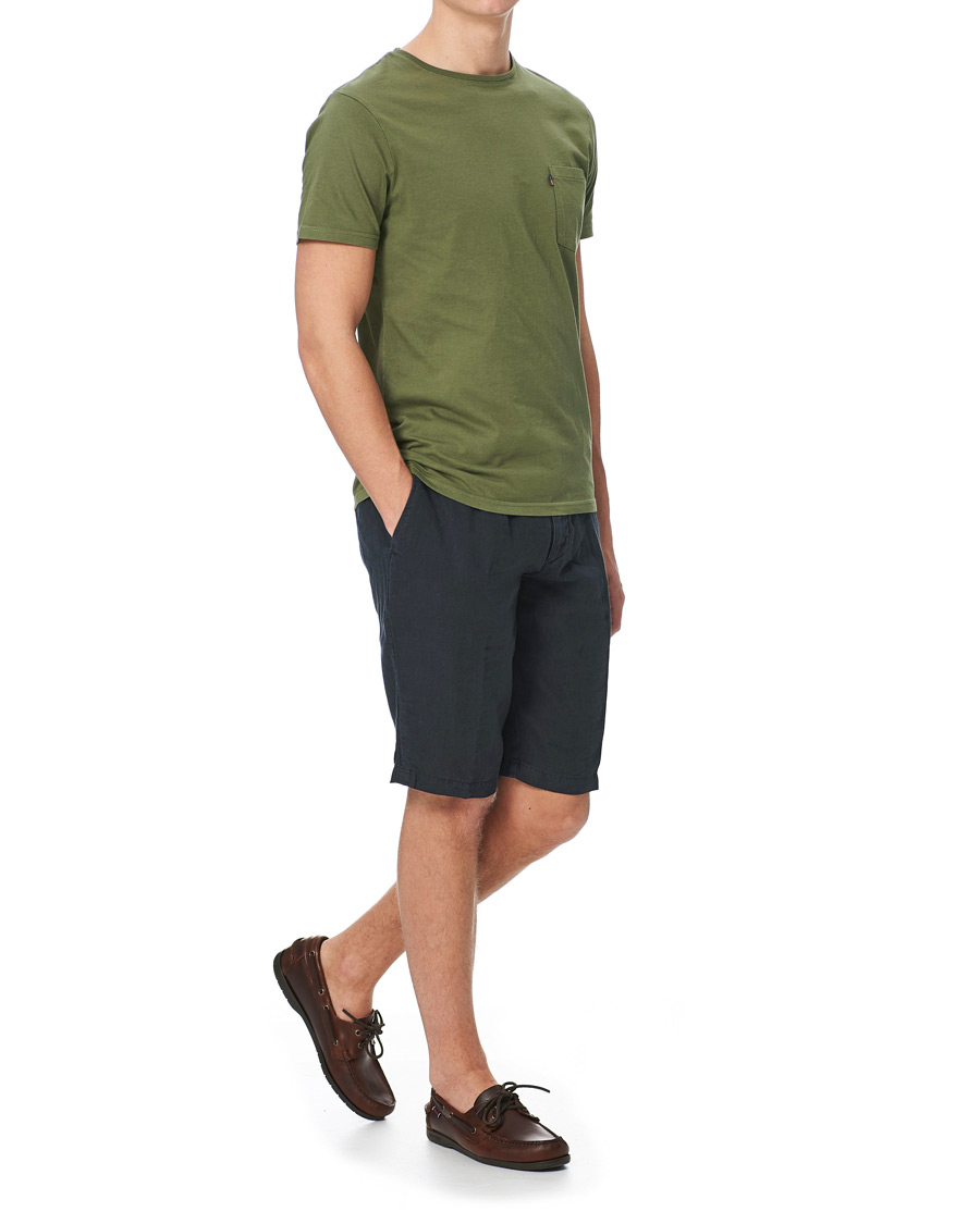 Herr | T-Shirts | Lexington | Travis Pocket Crew Neck Tee Green