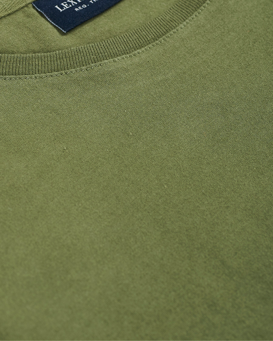 Herr | T-Shirts | Lexington | Travis Pocket Crew Neck Tee Green