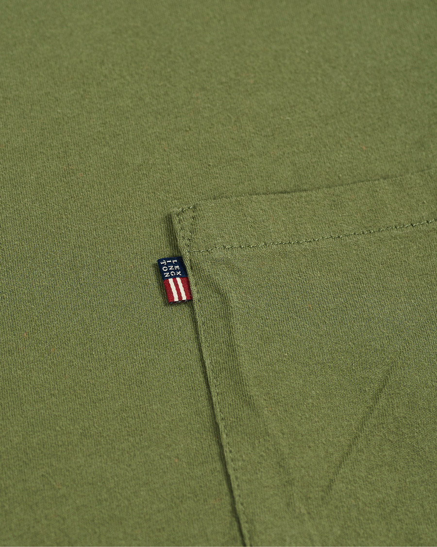 Herr | T-Shirts | Lexington | Travis Pocket Crew Neck Tee Green