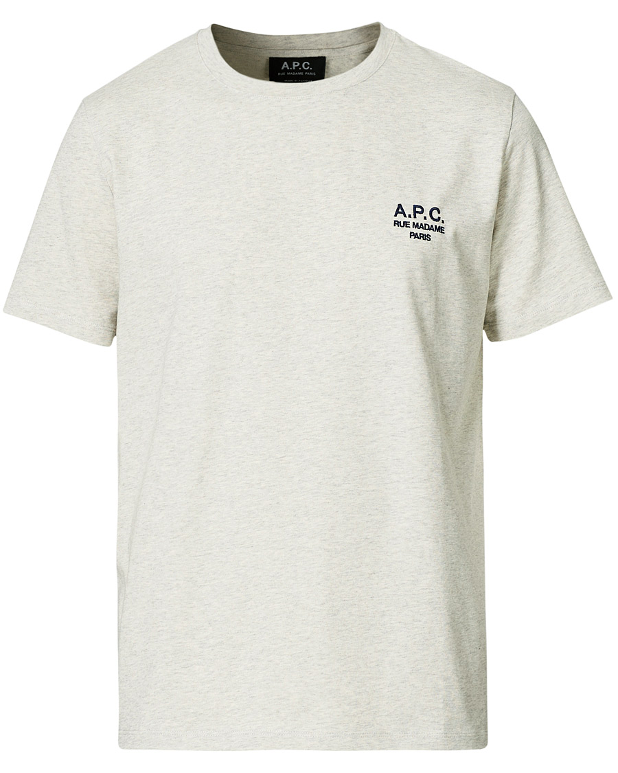 Herr | T-Shirts | A.P.C. | Raymond Short Sleeve T-Shirt Ecru