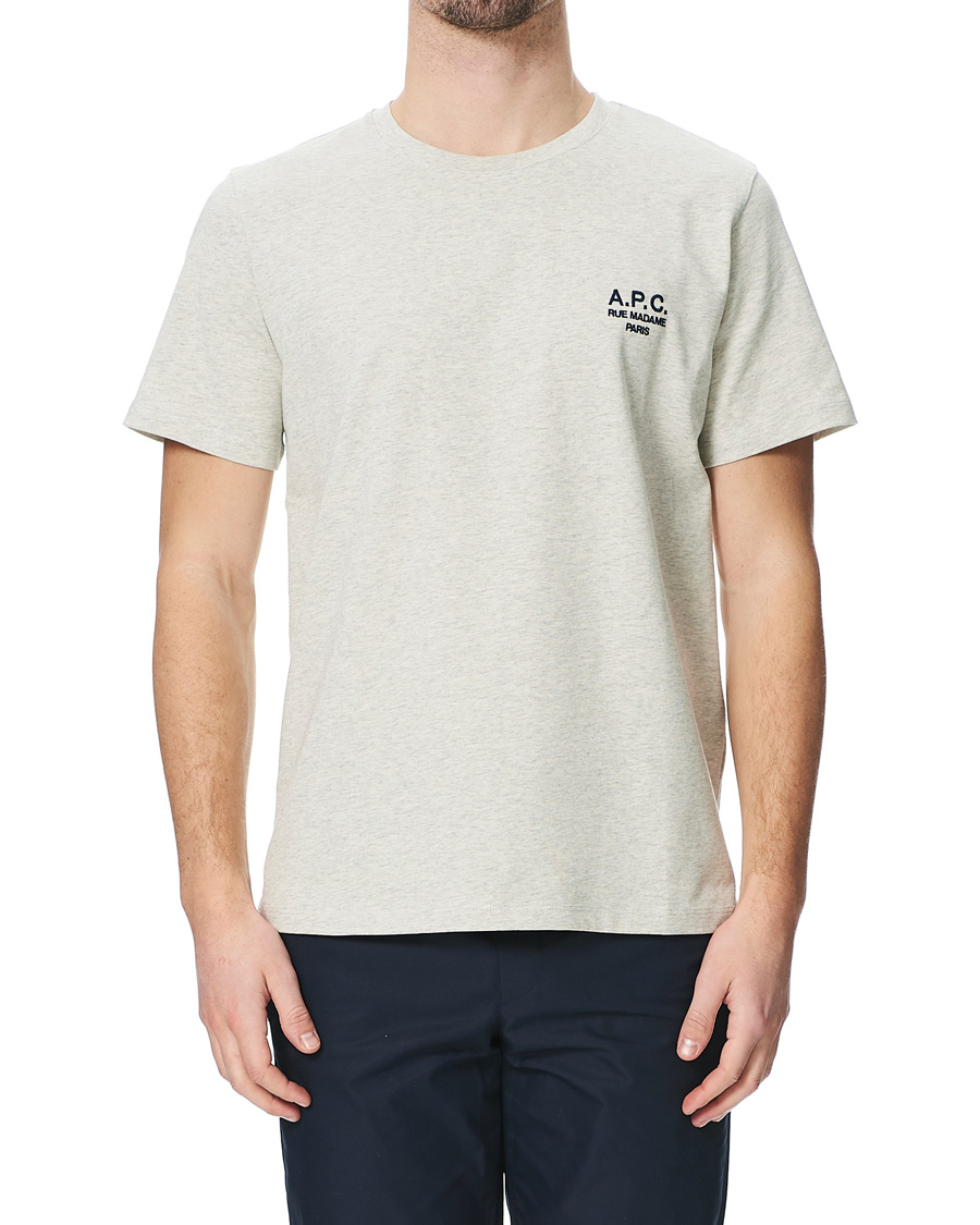 Herr | T-Shirts | A.P.C. | Raymond Short Sleeve T-Shirt Ecru