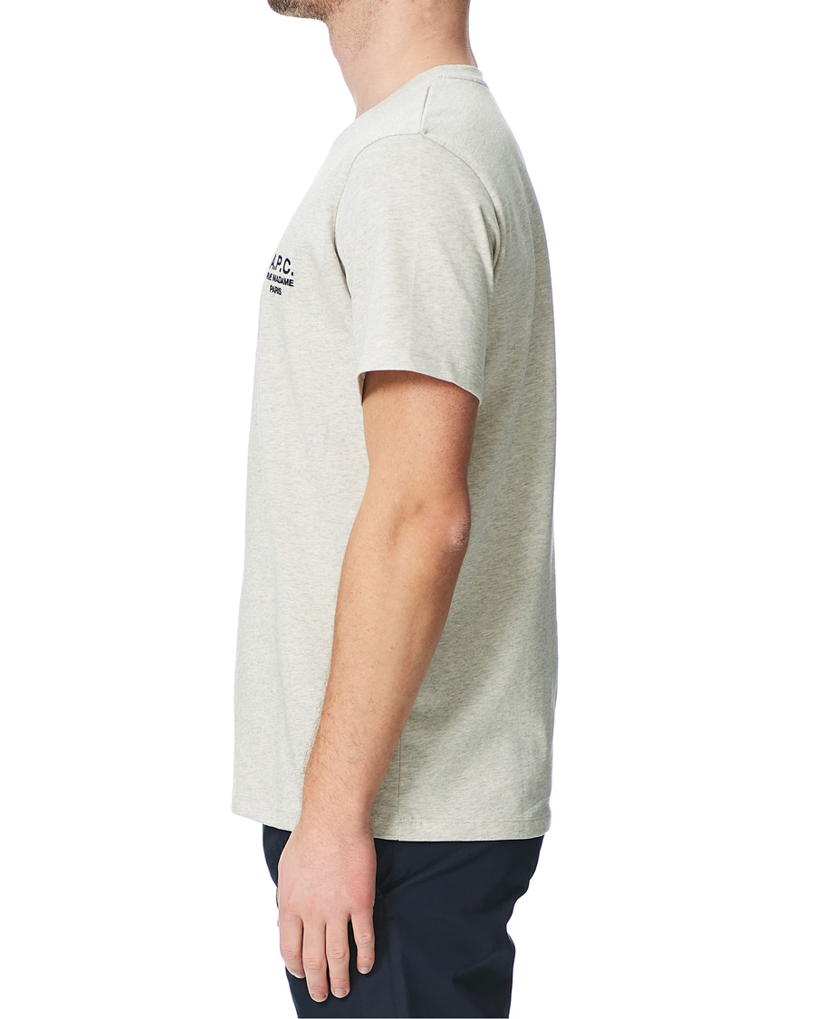 Herr | T-Shirts | A.P.C. | Raymond Short Sleeve T-Shirt Ecru