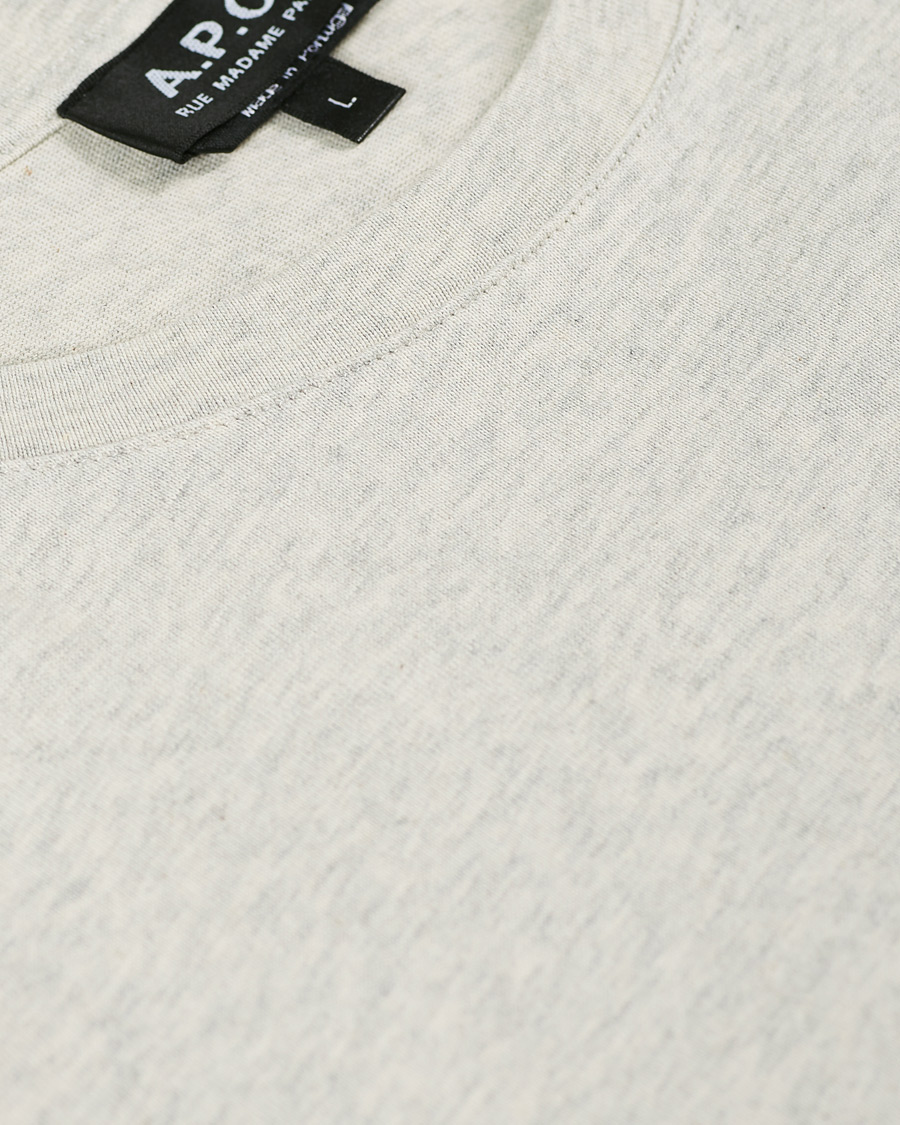 Herr | T-Shirts | A.P.C. | Raymond Short Sleeve T-Shirt Ecru