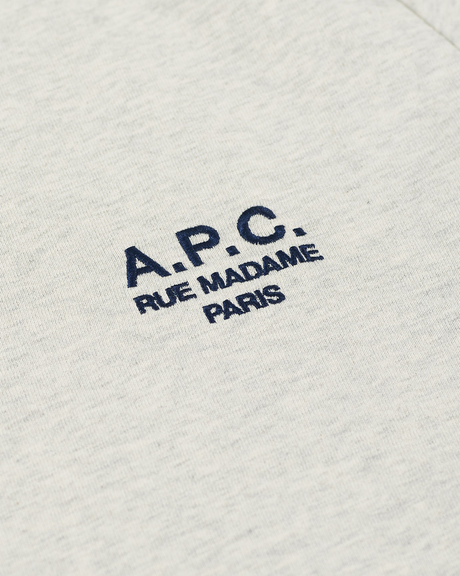 Herr | T-Shirts | A.P.C. | Raymond Short Sleeve T-Shirt Ecru