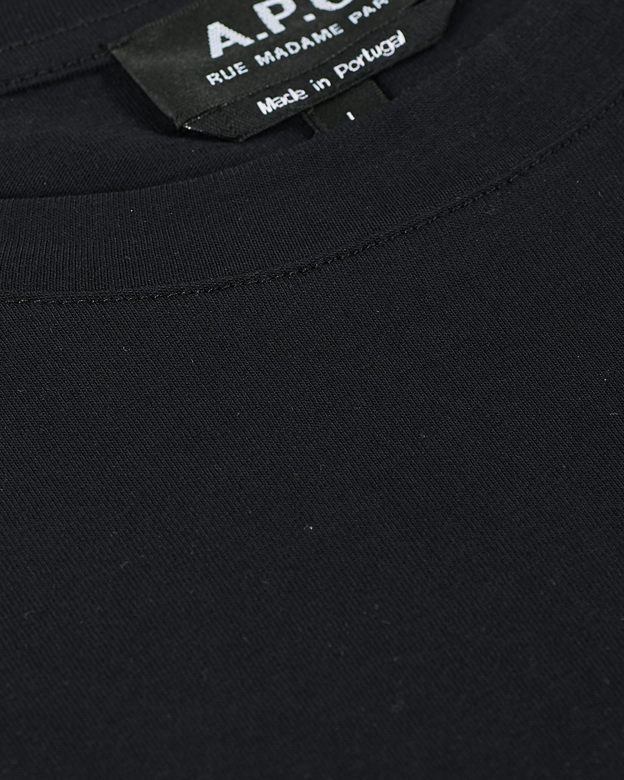 Herr | T-Shirts | A.P.C. | Item Short Sleeve T-Shirt Black