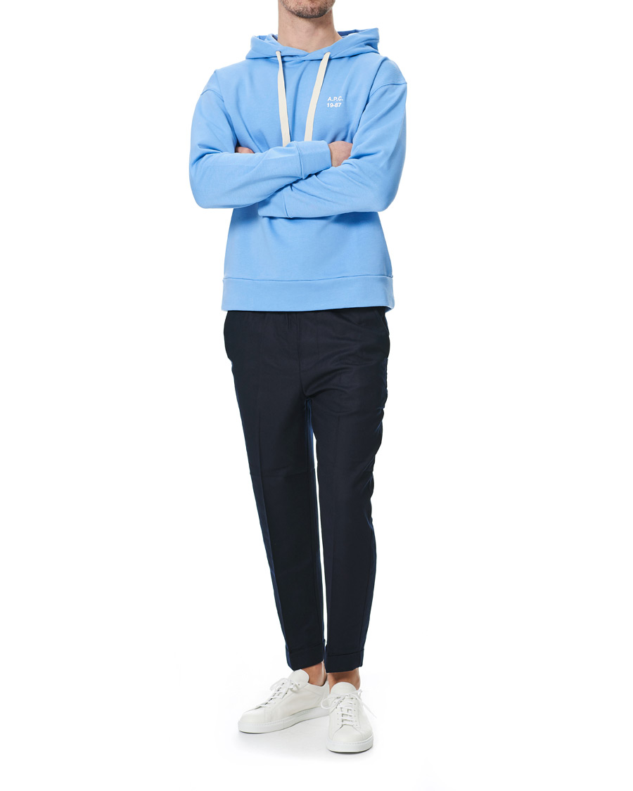Herr | Tröjor | A.P.C. | Jason Vintage Hoodie Light Blue