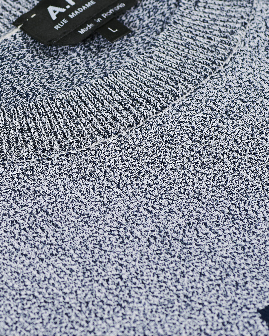 Herr | Tröjor | A.P.C. | 1987 Pullover Steel Blue