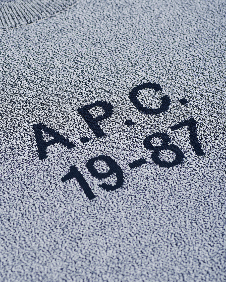 Herr | Tröjor | A.P.C. | 1987 Pullover Steel Blue