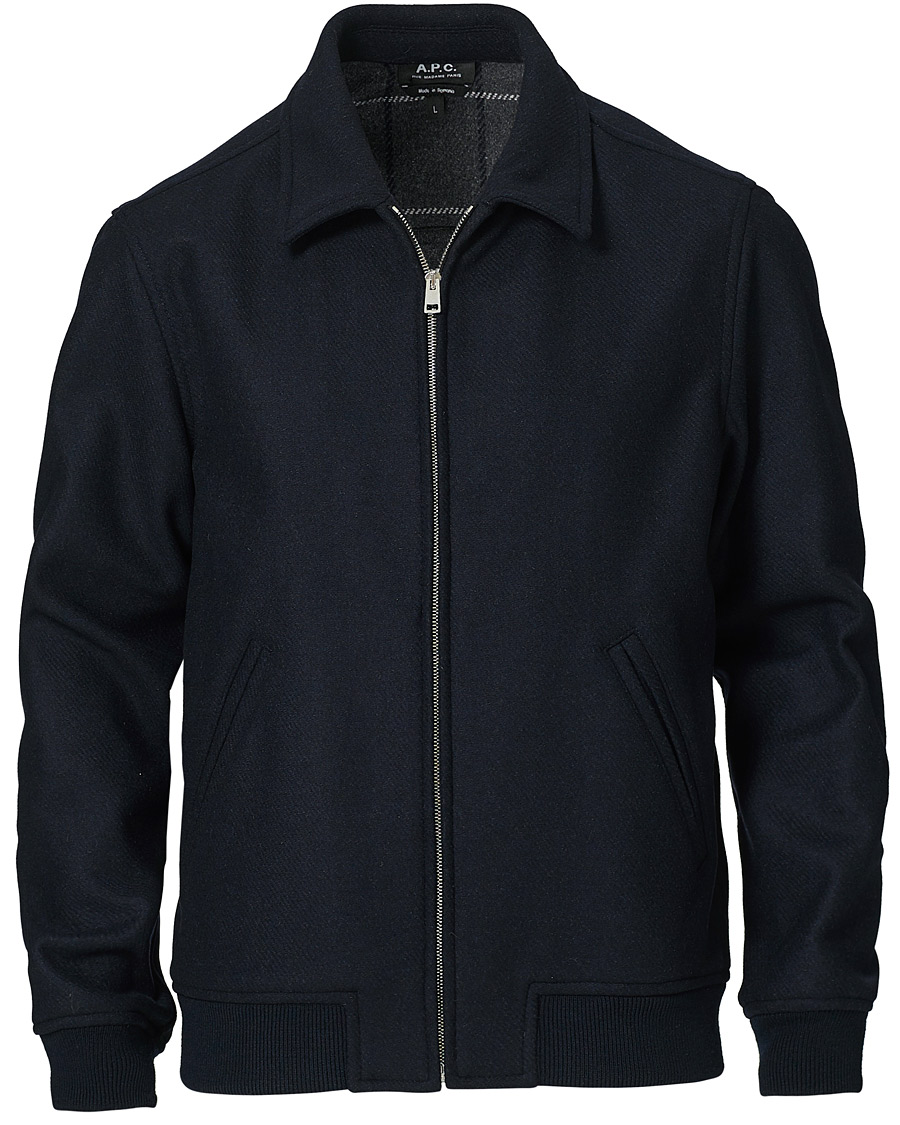 Herr | Jackor | A.P.C. | Wool Bomber jacket Navy