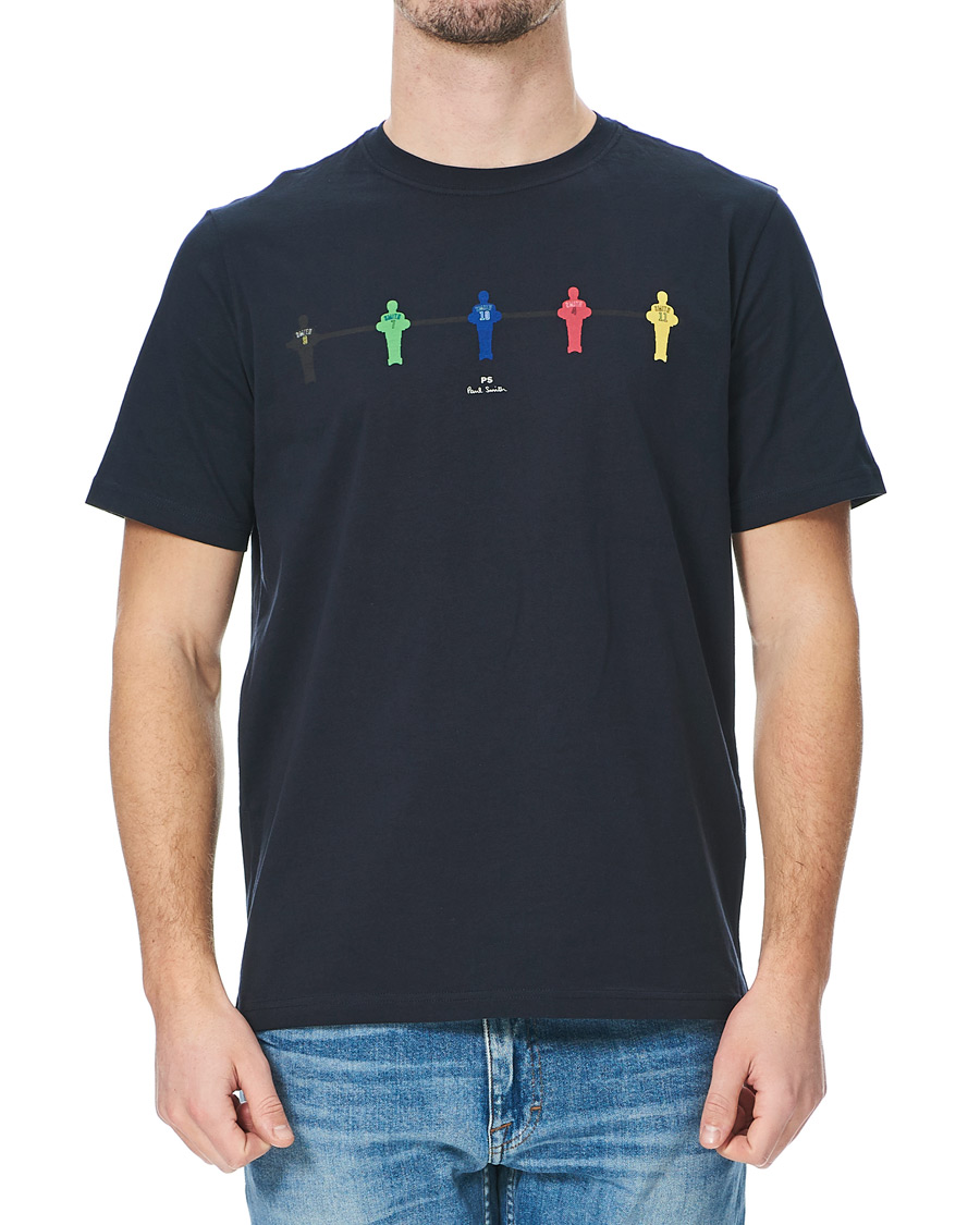 Herr | T-Shirts | PS Paul Smith | Regular Fit Table Football Tee Navy