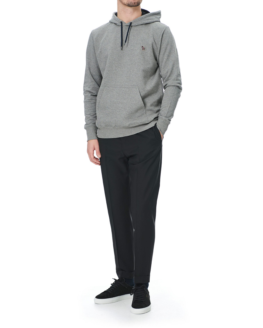 Herr | Tröjor | PS Paul Smith | Zebra Hoodie Grey Melange