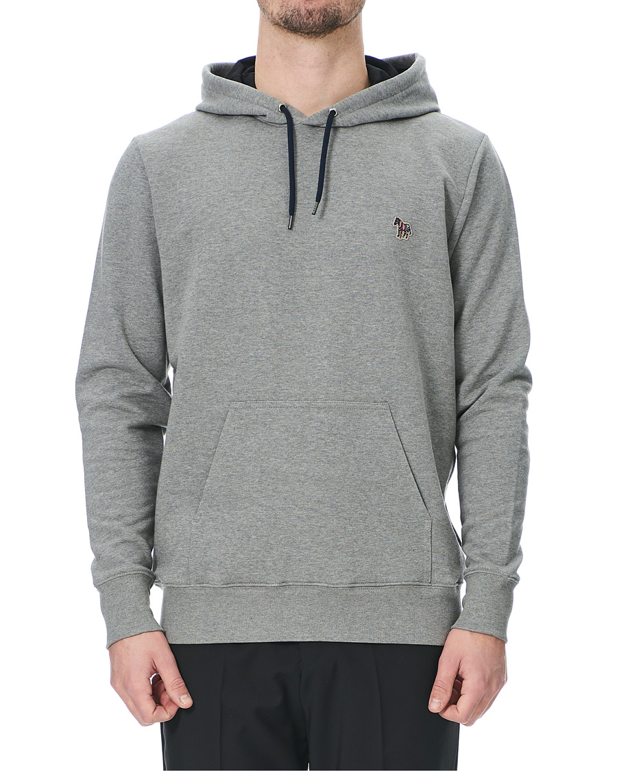 Herr | Tröjor | PS Paul Smith | Zebra Hoodie Grey Melange