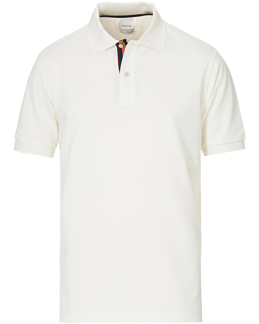 Herr | Pikéer | Paul Smith | Placket Stripe Polo White