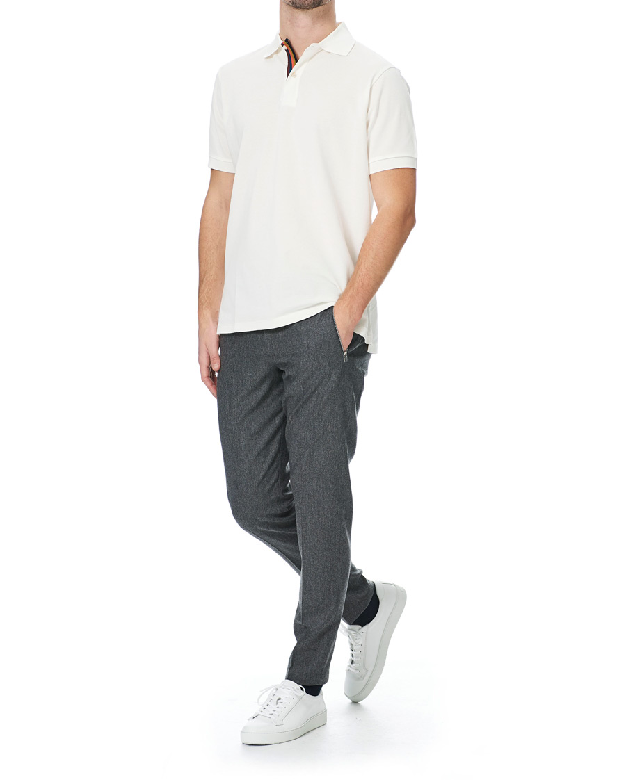 Herr | Pikéer | Paul Smith | Placket Stripe Polo White