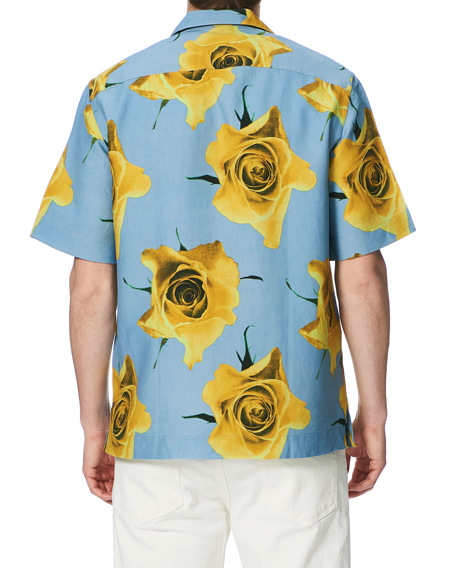 Herr | Skjortor | Paul Smith | Tailored Fit Flower Print Resort Shirt Green