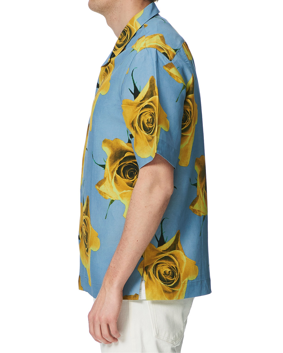 Herr | Skjortor | Paul Smith | Tailored Fit Flower Print Resort Shirt Green