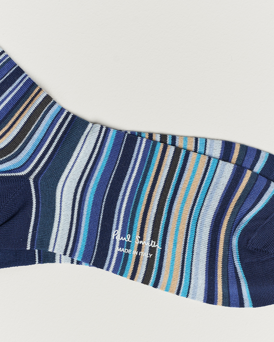 Herr | Strumpor | Paul Smith | Mulitstripe Socks Navy