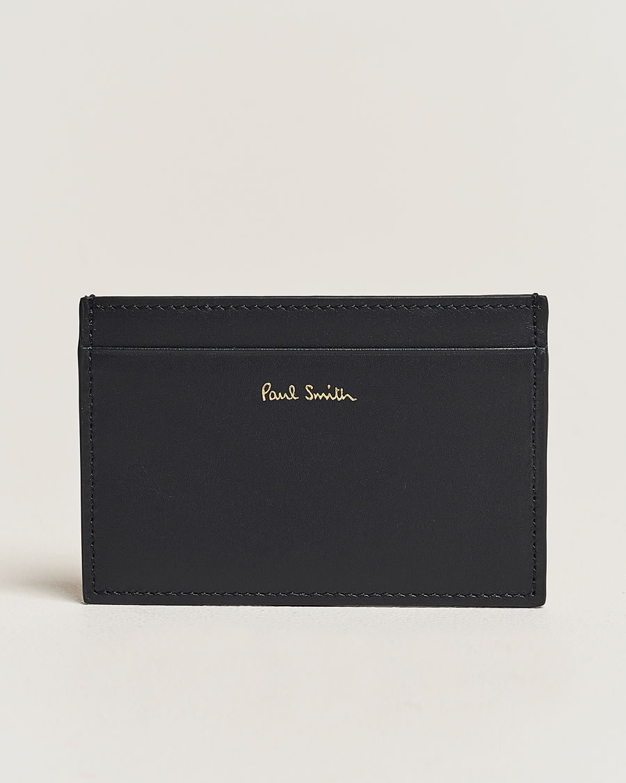 Herr | Plånböcker | Paul Smith | Stripe Leather Cardholder Black