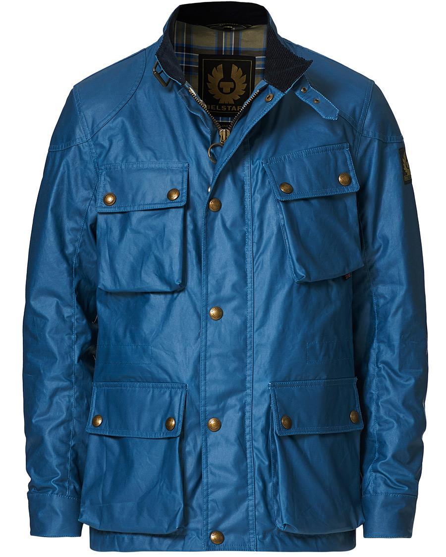 Herr | Jackor | Belstaff | Fieldmaster Waxed Jacket Airforce Blue