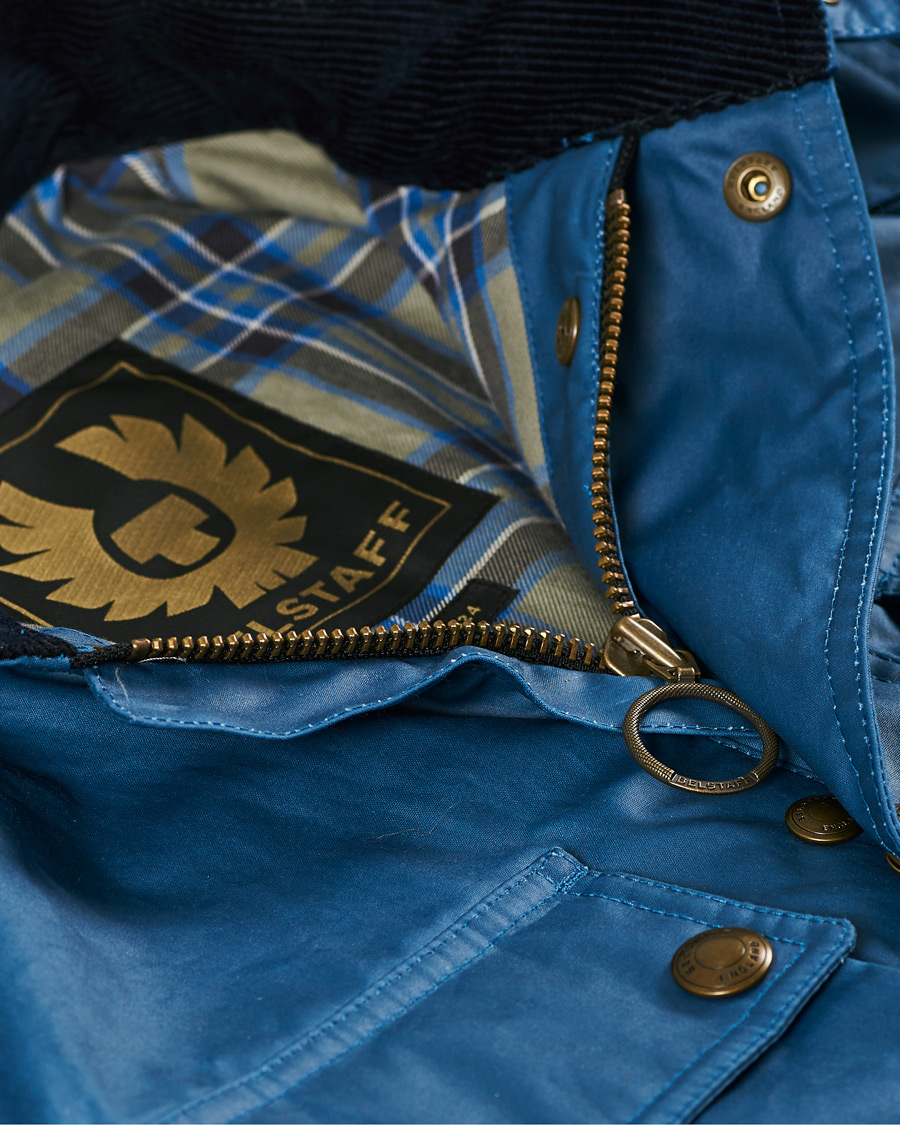 Herr | Jackor | Belstaff | Fieldmaster Waxed Jacket Airforce Blue
