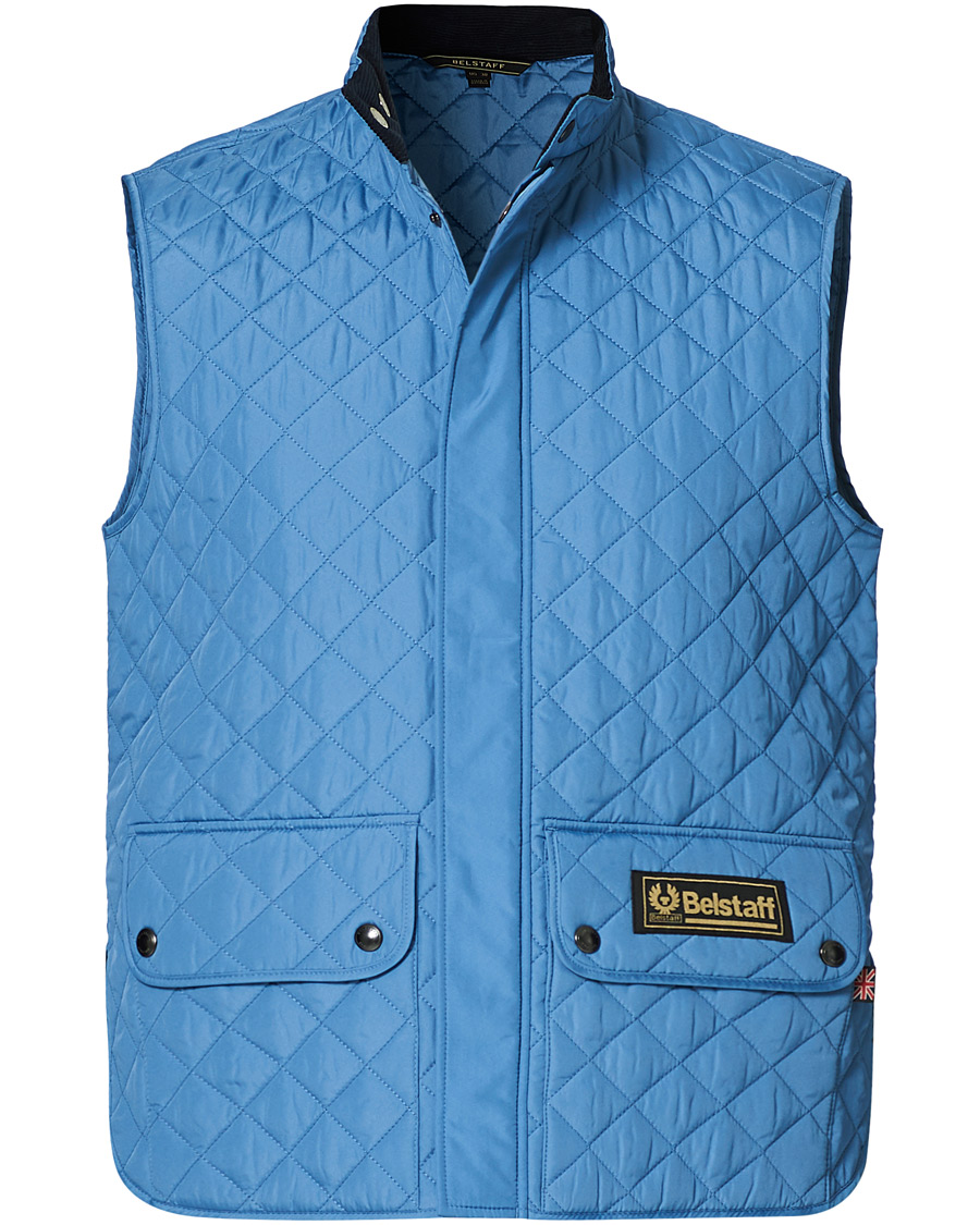 Herr | Jackor | Belstaff | Waistcoat Quilted Airforce Blue