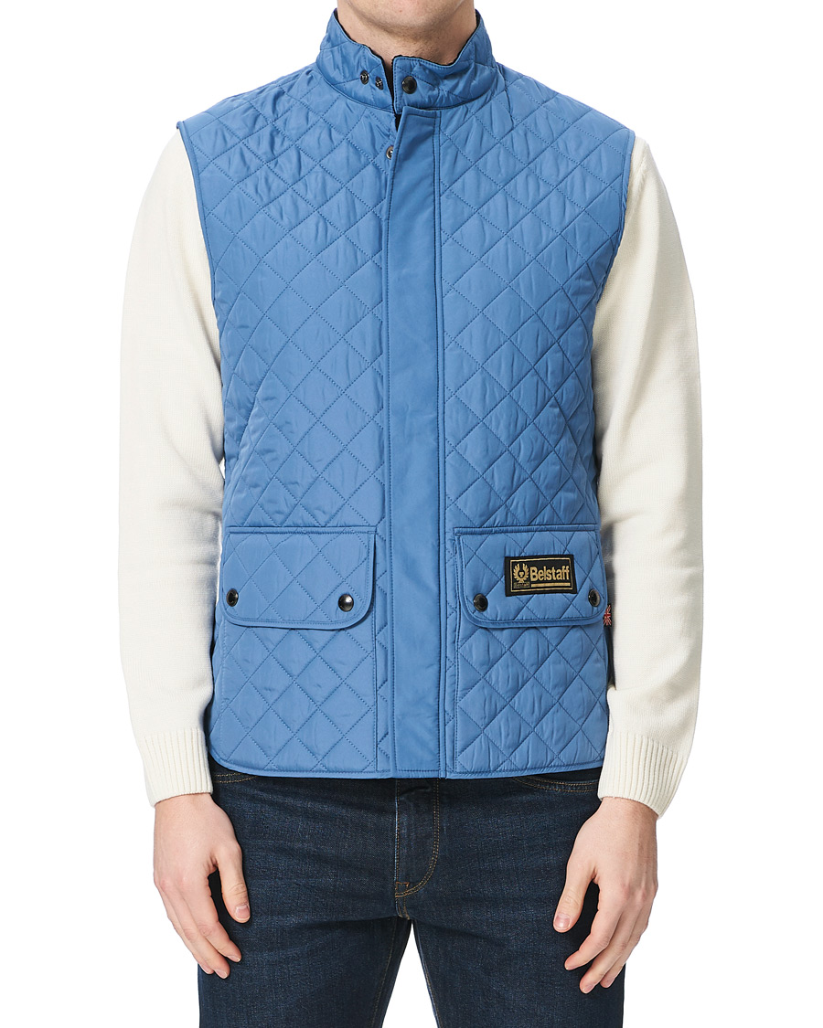 Herr | Jackor | Belstaff | Waistcoat Quilted Airforce Blue