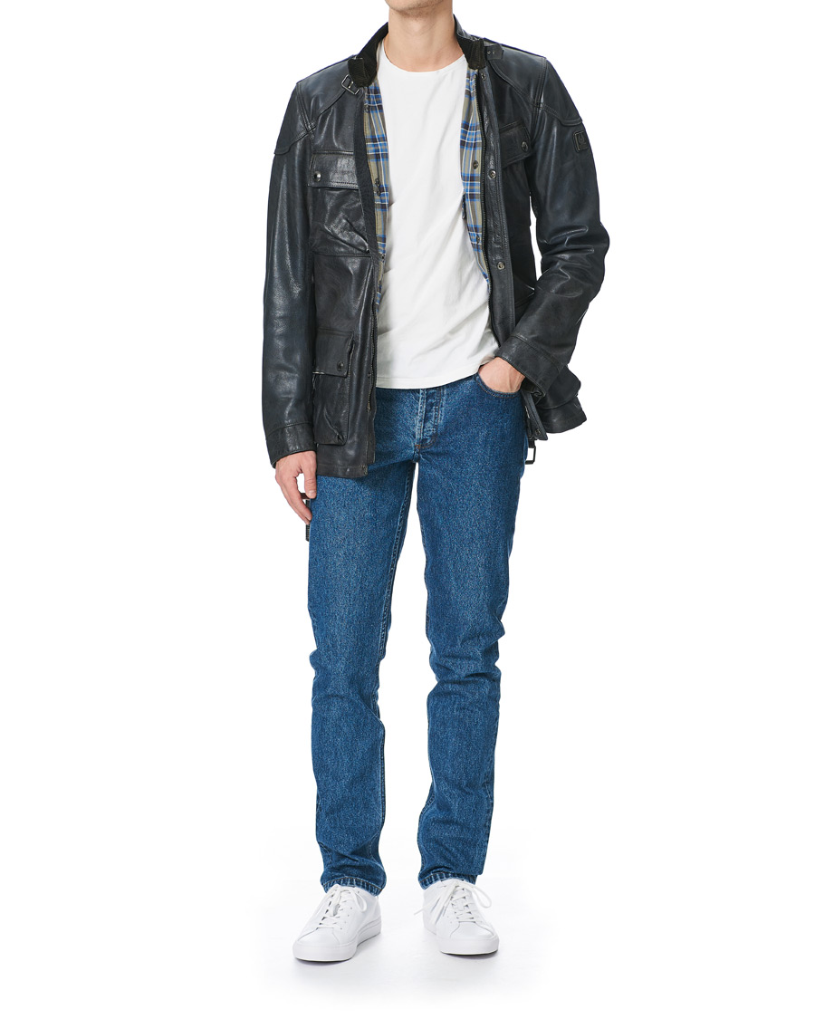Herr | Jackor | Belstaff | Trialmaster Panther 2.0 Leather Jacket Blue Brown