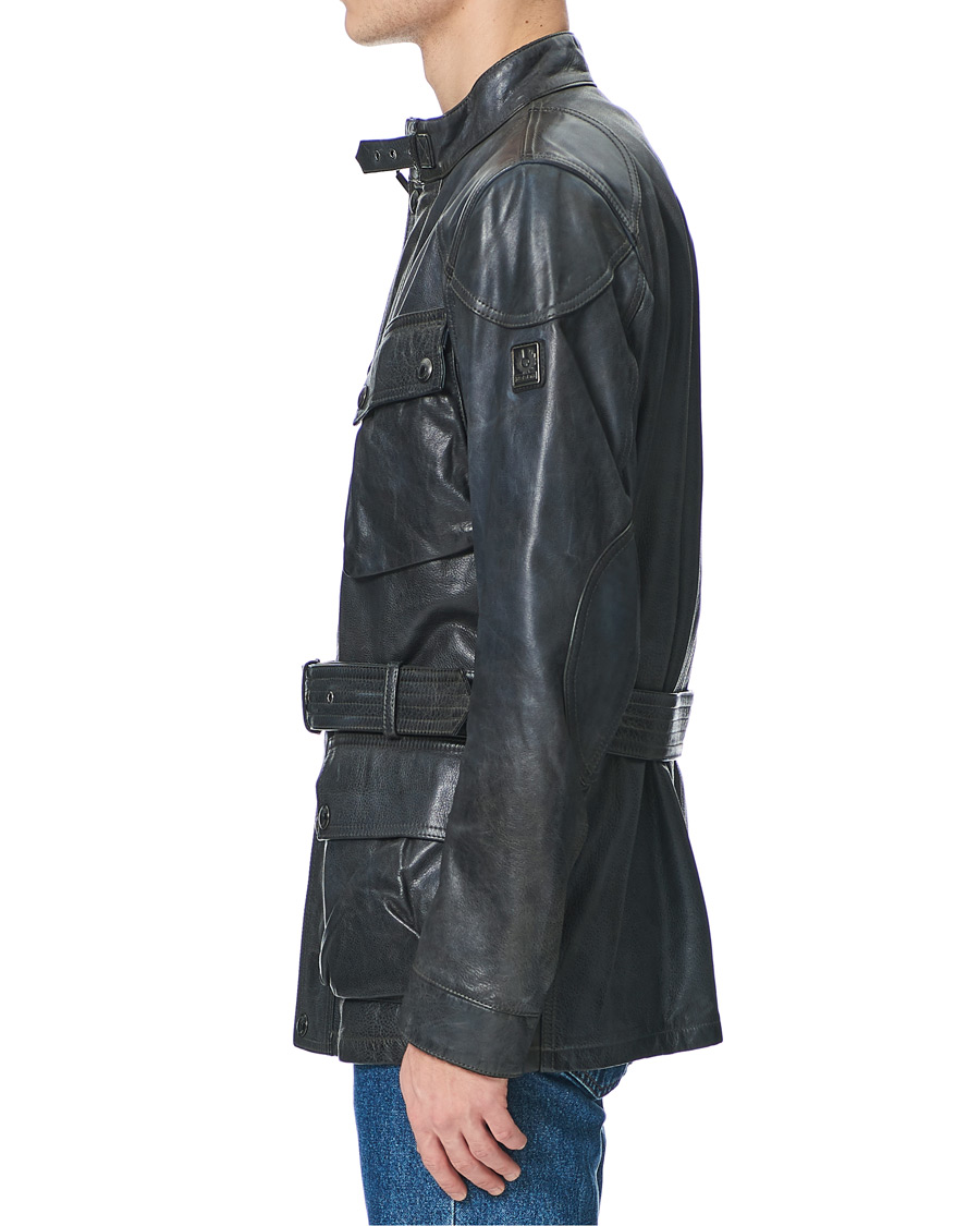 Herr | Jackor | Belstaff | Trialmaster Panther 2.0 Leather Jacket Blue Brown