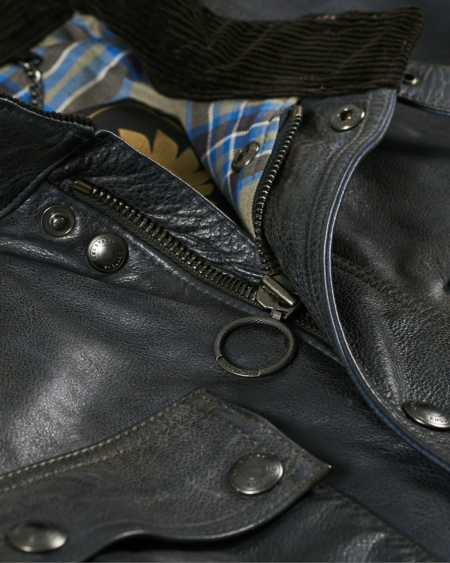 Herr | Jackor | Belstaff | Trialmaster Panther 2.0 Leather Jacket Blue Brown