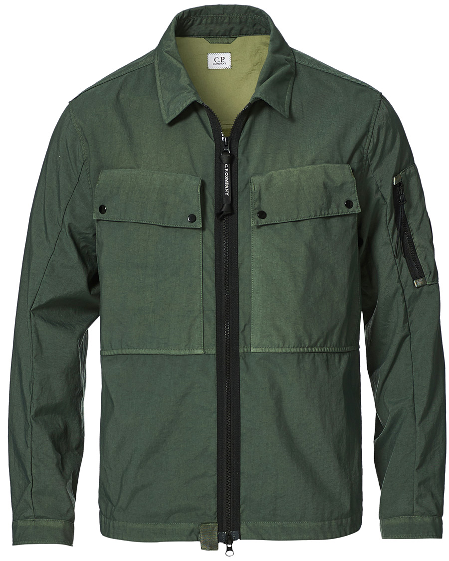 Herr | Skjortor | C.P. Company | Taylon P Garment Dyed Shirt Jacket Green
