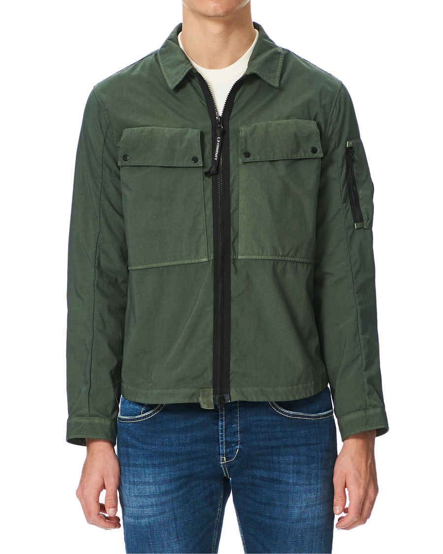 Herr | Skjortor | C.P. Company | Taylon P Garment Dyed Shirt Jacket Green