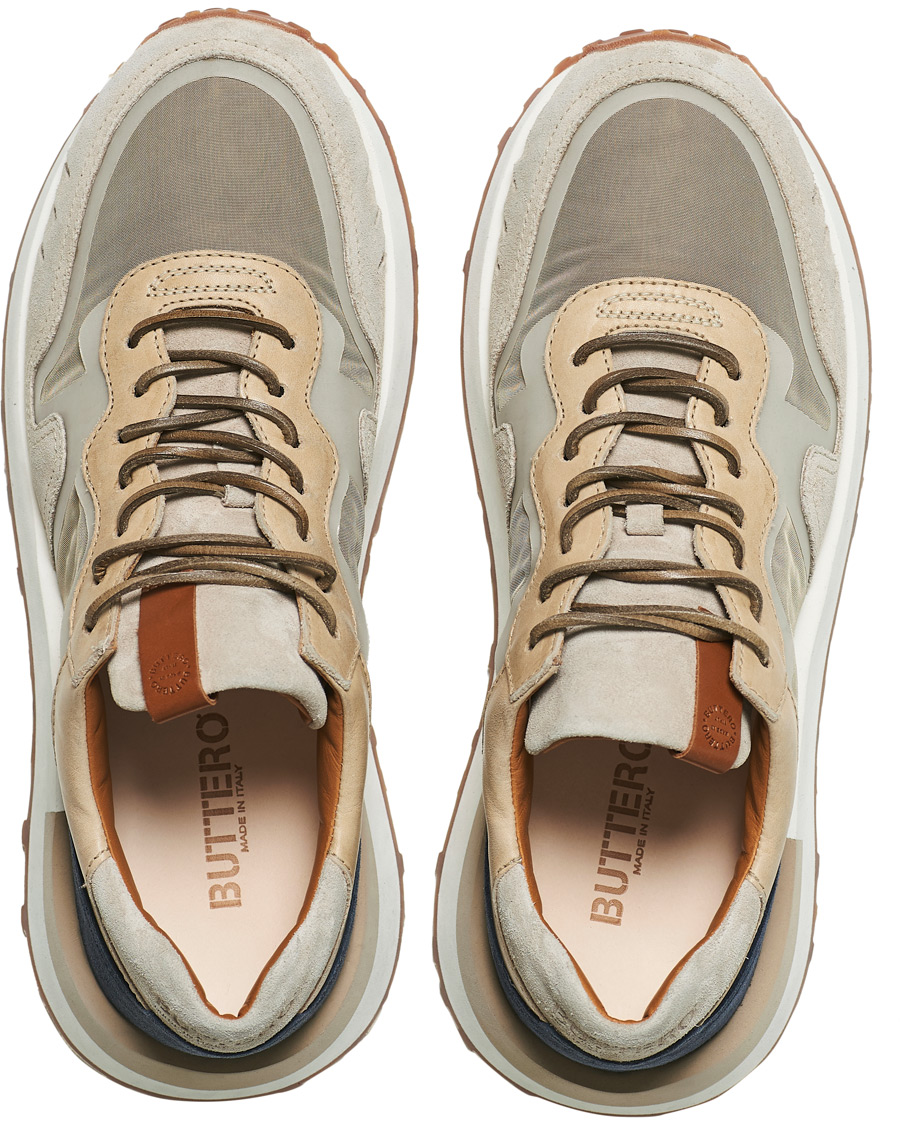 Herr | Buttero Futura Running Sneaker Beige Multi | Buttero | Futura Running Sneaker Beige Multi