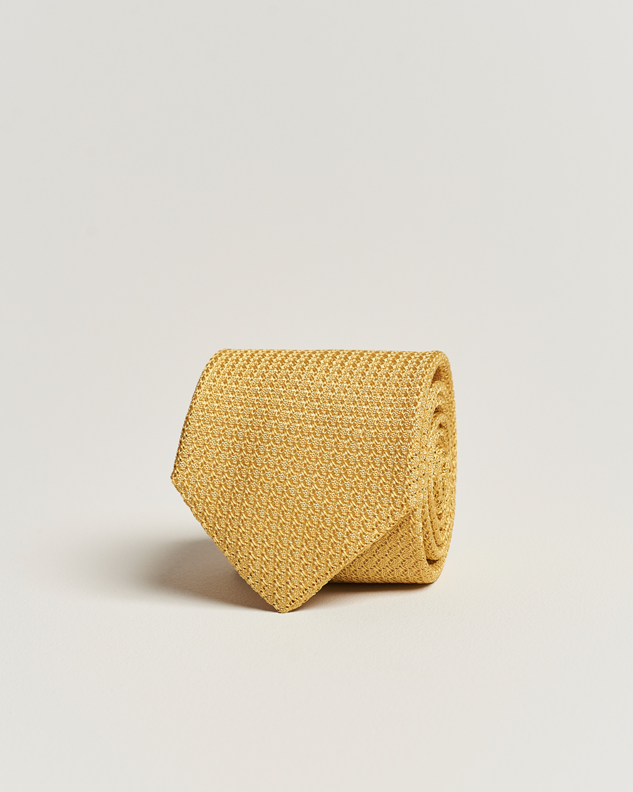Herr | Amanda Christensen Silk Grenadine 8 cm Tie Lemon | Amanda Christensen | Silk Grenadine 8 cm Tie Lemon