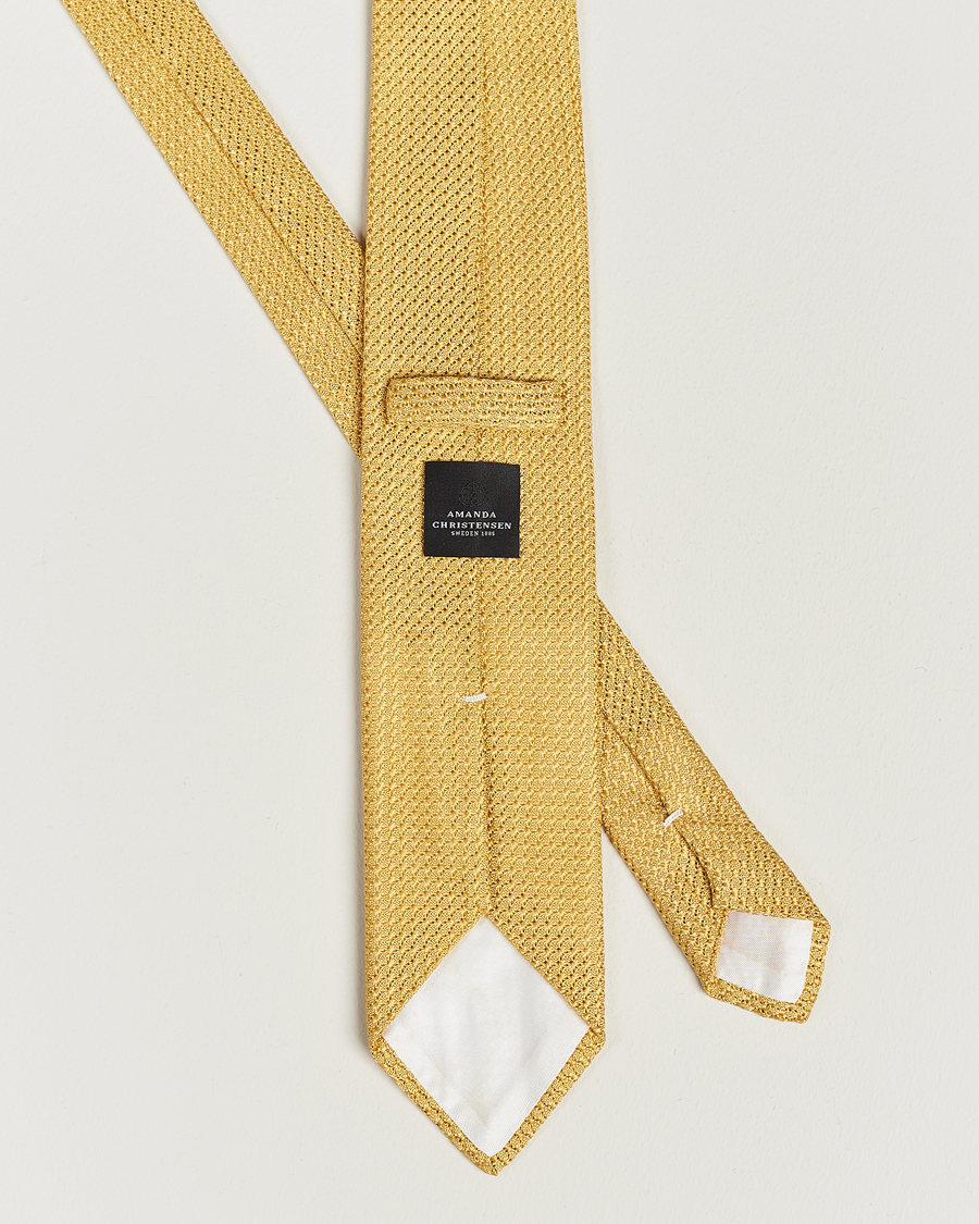 Herr | Amanda Christensen Silk Grenadine 8 cm Tie Lemon | Amanda Christensen | Silk Grenadine 8 cm Tie Lemon