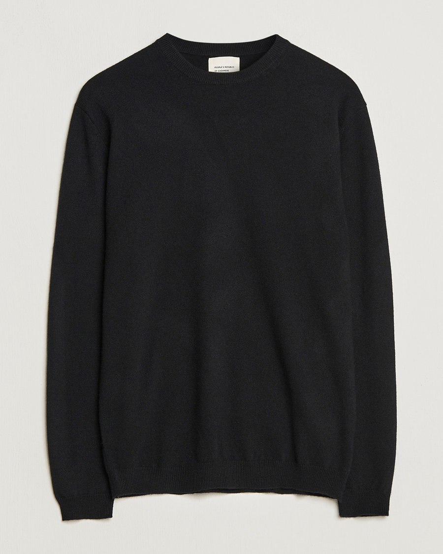 Herr | Tröjor | People's Republic of Cashmere | Cashmere Roundneck Black