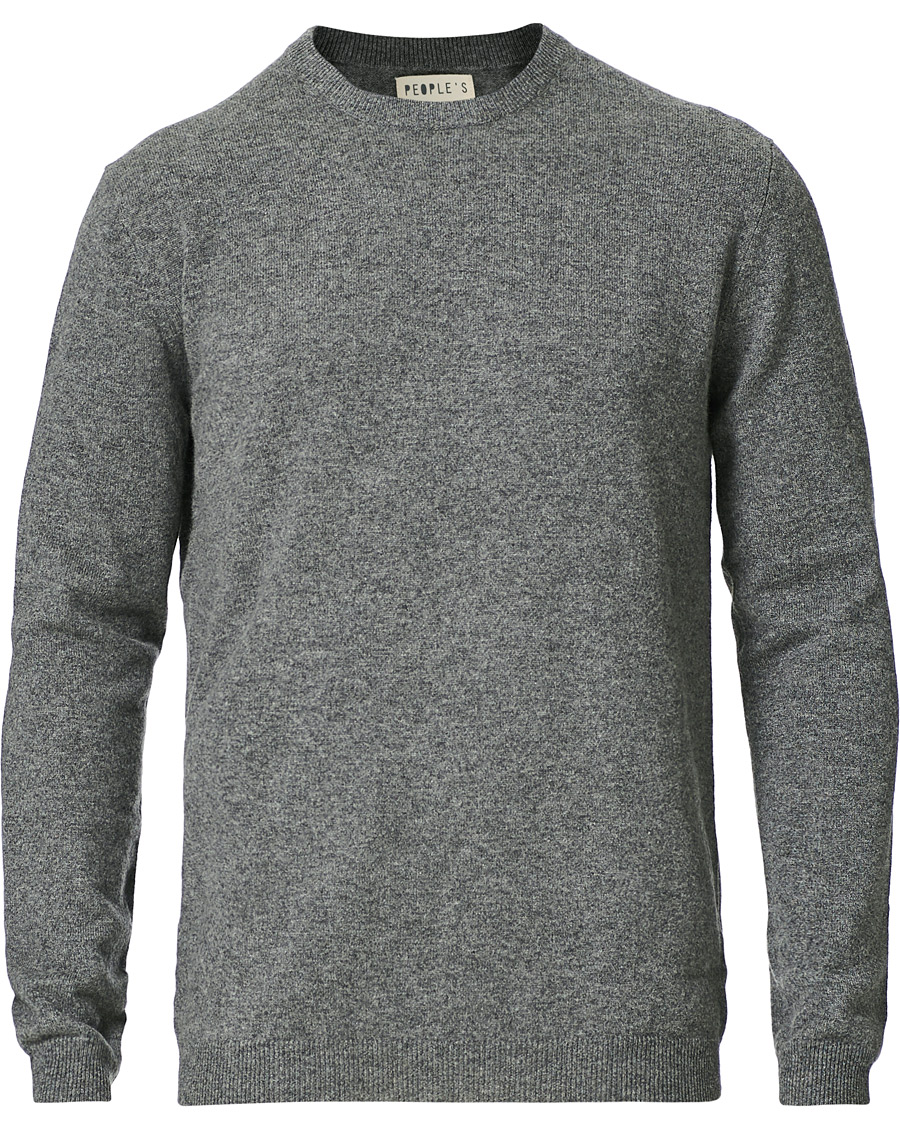 Herr | Tröjor | People's Republic of Cashmere | Cashmere Roundneck Heather Grey