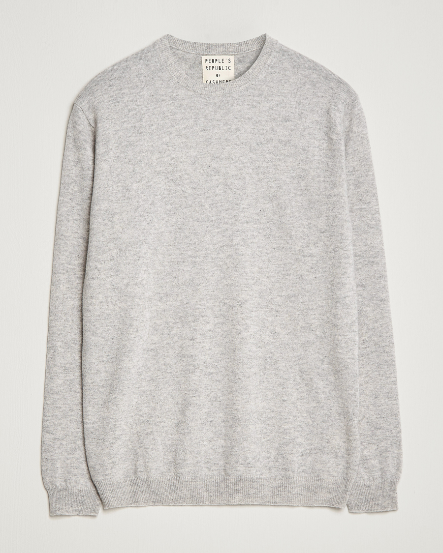 Herr | Tröjor | People's Republic of Cashmere | Cashmere Roundneck Ash Grey