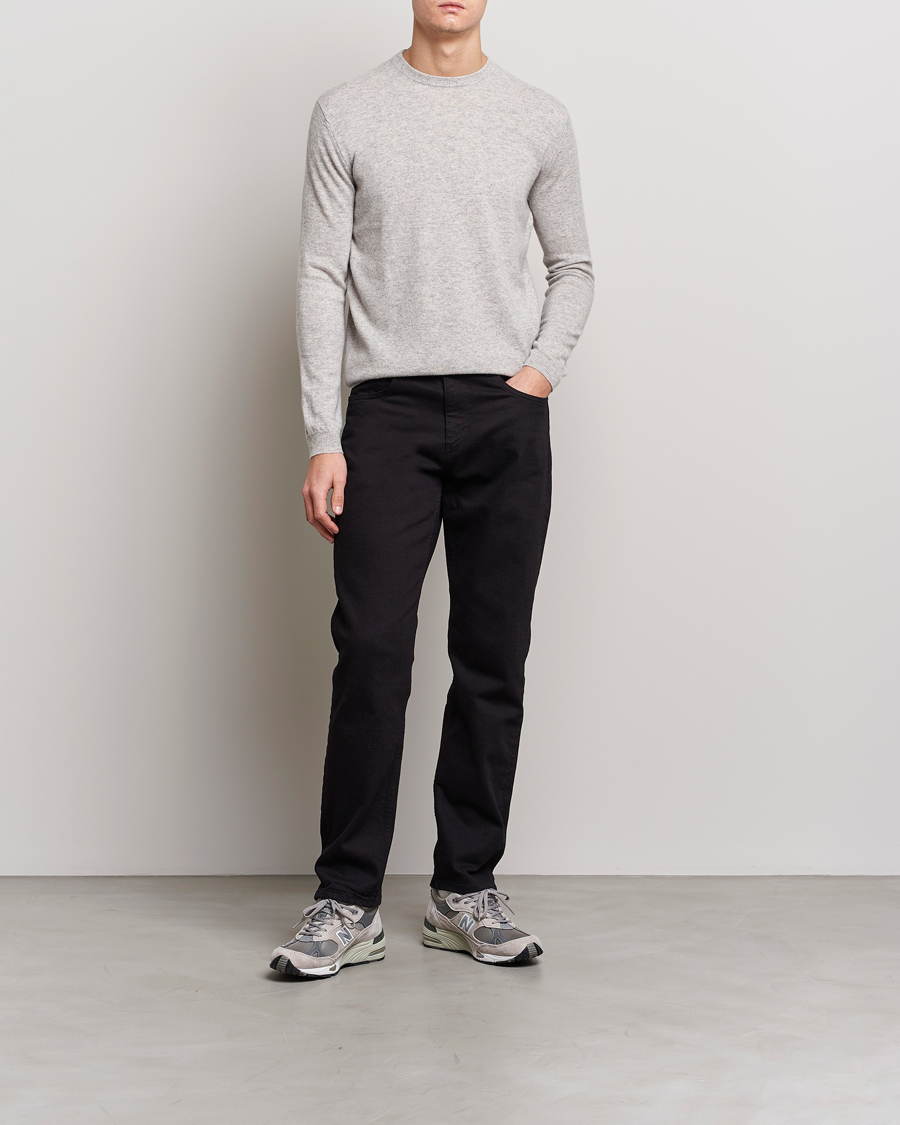 Herr | Tröjor | People's Republic of Cashmere | Cashmere Roundneck Ash Grey