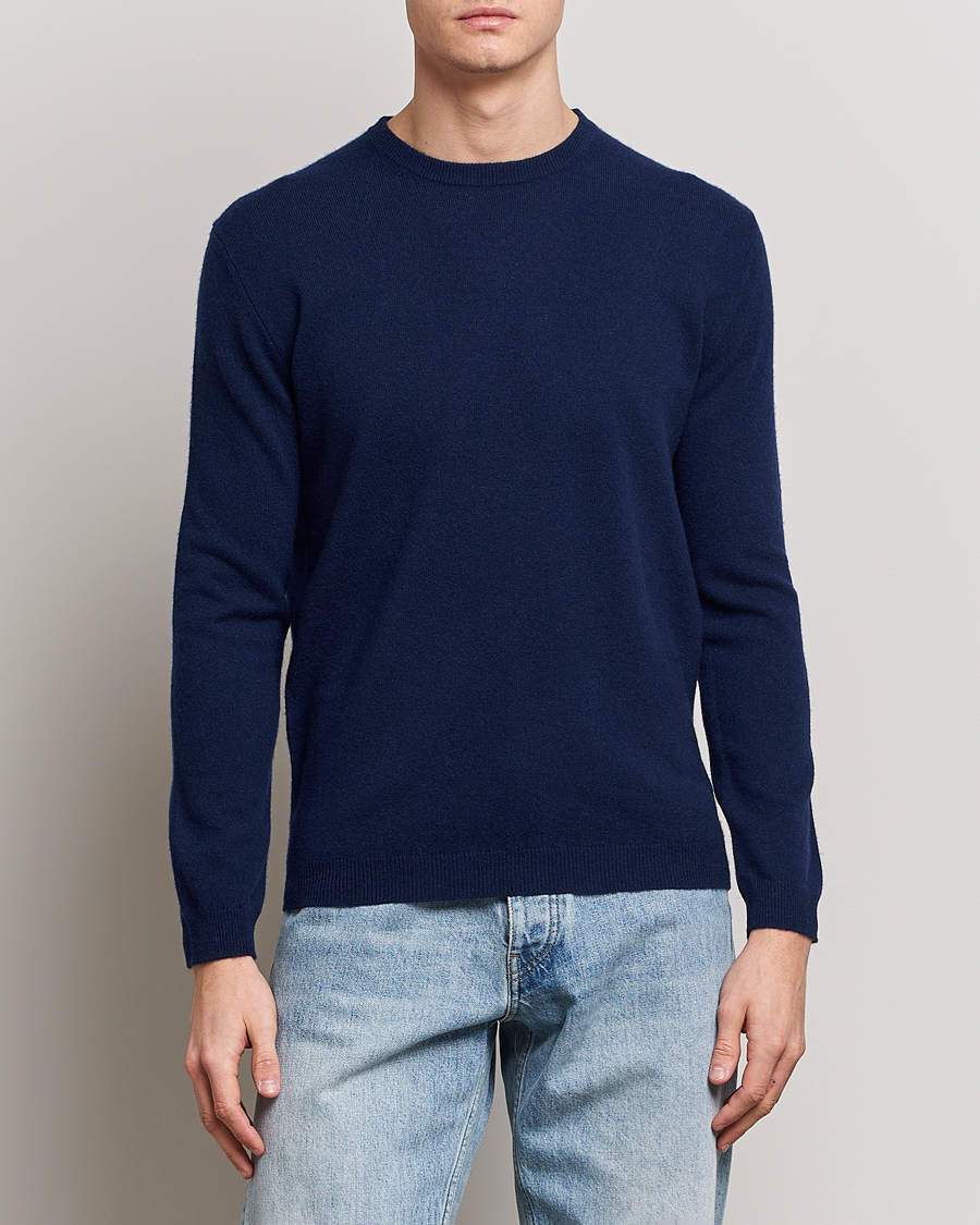 Herr | Tröjor | People's Republic of Cashmere | Cashmere Roundneck Navy