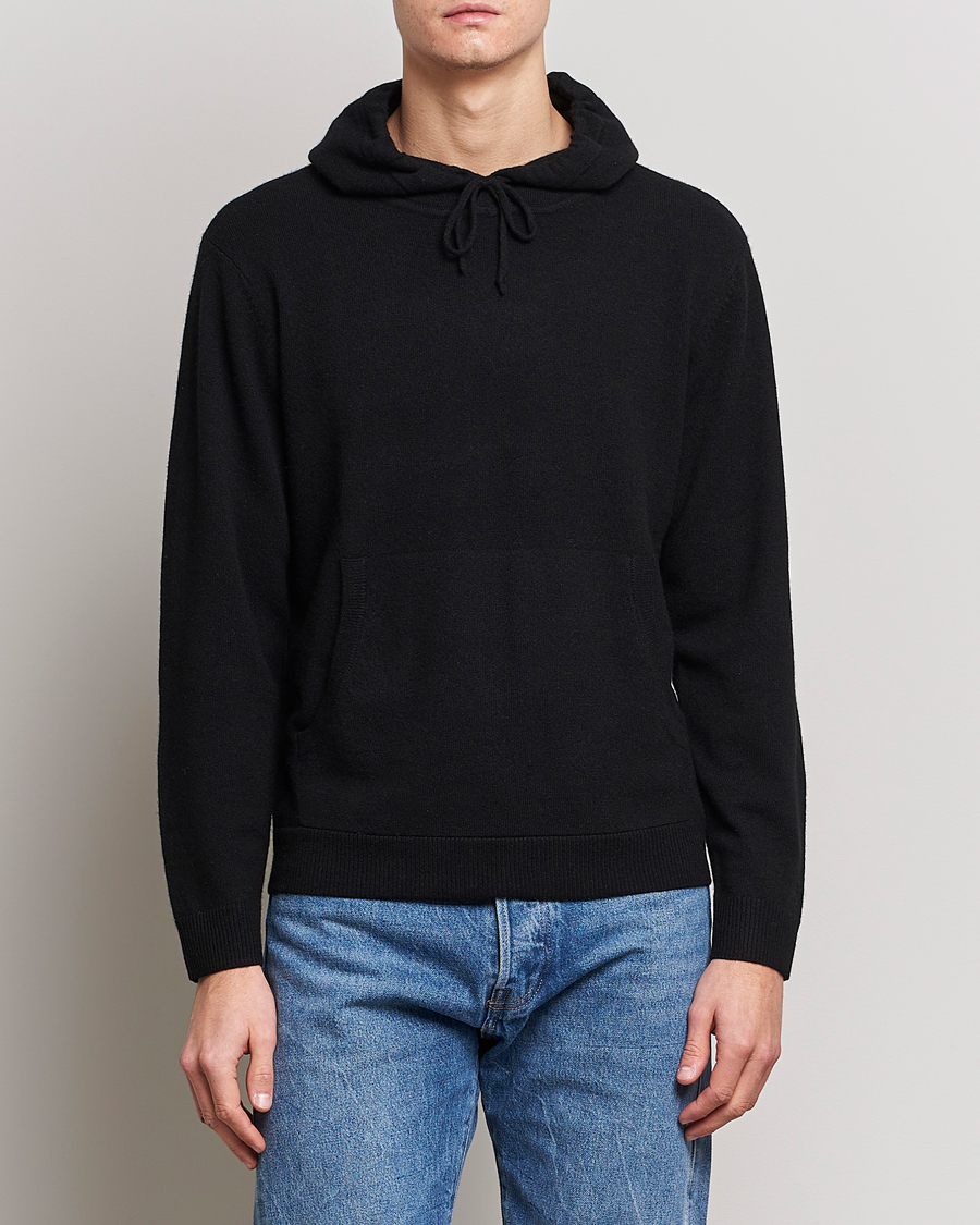 Herr | New Nordics | People's Republic of Cashmere | Cashmere Hoodie Black