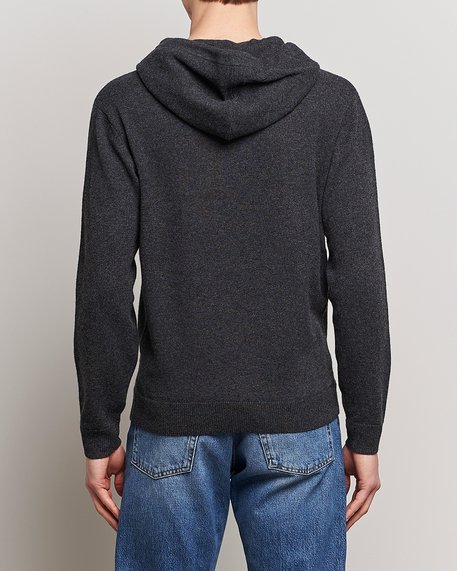 Herr | Tröjor | People's Republic of Cashmere | Cashmere Hoodie Dark Grey
