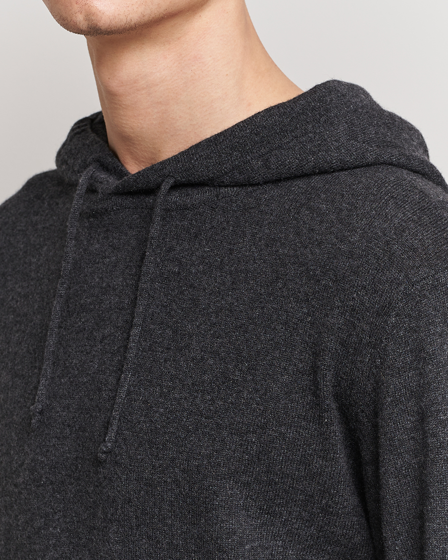 Herr | Tröjor | People's Republic of Cashmere | Cashmere Hoodie Dark Grey