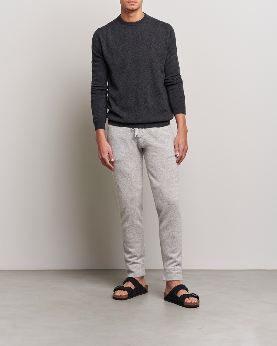 Herr | Byxor | People's Republic of Cashmere | Cashmere Sweatpants Ash Grey