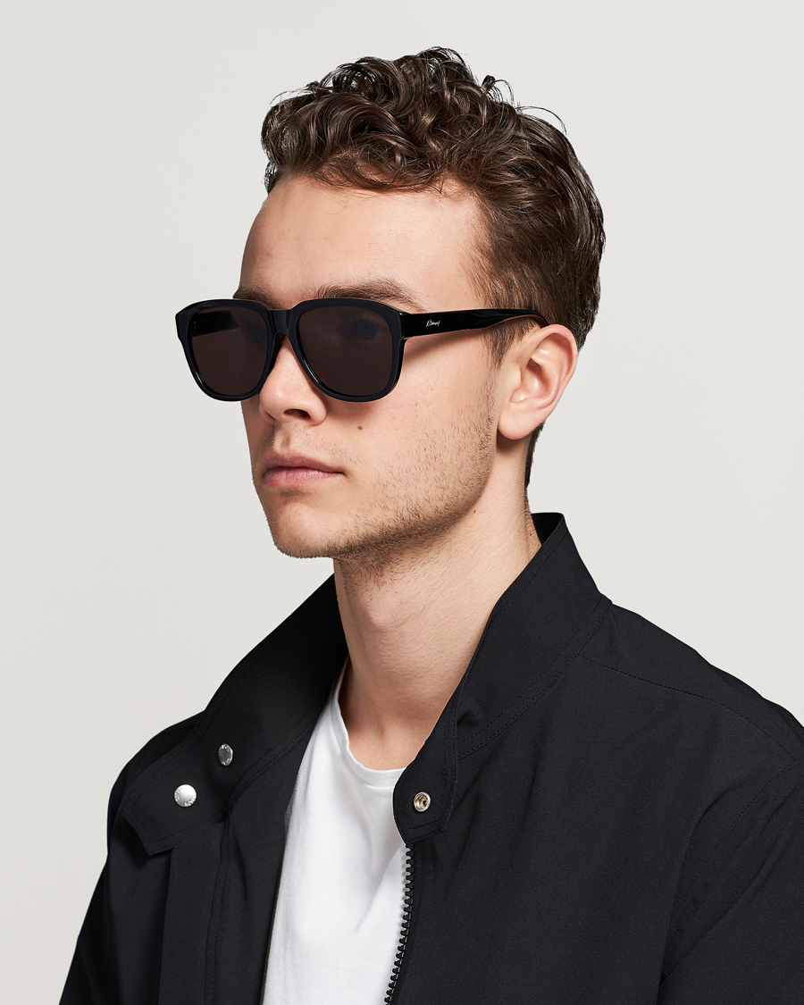 Herr | D-formade solglasögon | Brioni | BR0088S Sunglasses Black/Grey