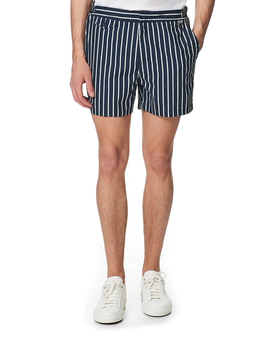 Herr | Badbyxor | Ralph Lauren Purple Label | Riviera Swim Trunks Navy/White