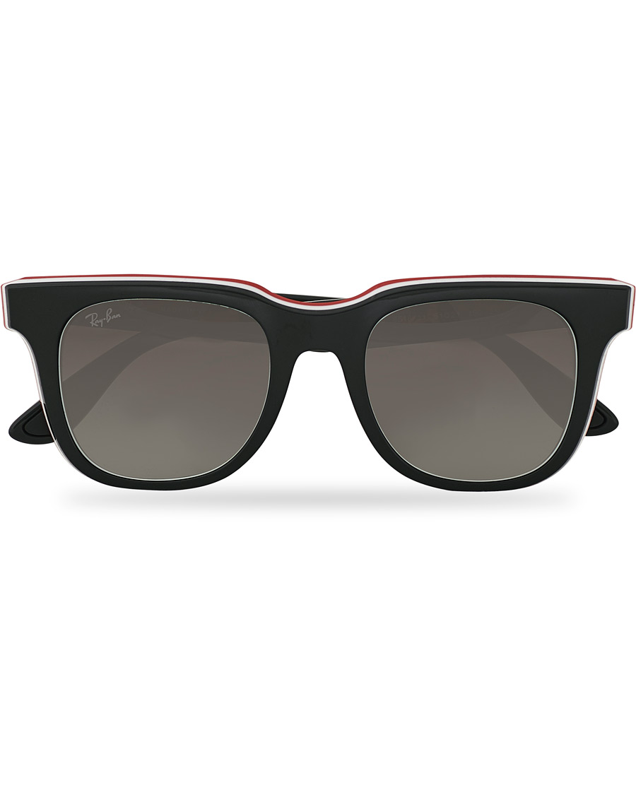 Herr | Ray-Ban RB4368 3-Layered Sunglasses Black/White/Red | Ray-Ban | RB4368 3-Layered Sunglasses Black/White/Red