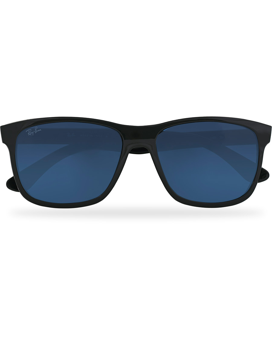 Herr | Ray-Ban RB4181 Sunglasses Shiny Black/Blue | Ray-Ban | RB4181 Sunglasses Shiny Black/Blue